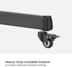 POWER LIGHT Mobile TV Stand with Wheels for 37-70 Inch TVs - Image 3