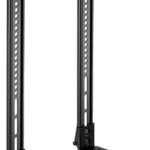 POWER LIGHT Universal Soundbar & Video Bar Mount, VESA Compatible Soundbar Bracket for TV Mounts, Adjustable Depth 40-182mm, Supports 15kg, Fits Soundbars 508-1143mm Wide, Mount Above or Below TV, Black
