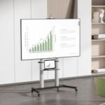 POWER LIGHT Mobile TV Stand with Wheels for 60-100 Inch TVs - Image 5