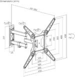 POWER LIGHT Single-Arm Full-Motion TV Wall Mount for 23–65 Inch TVs - Image 5