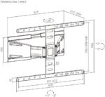 POWER LIGHT Ultra Slim Full-Motion TV Wall Mount for 43-90 Inch TVs - Image 5