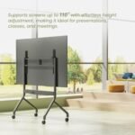 POWER LIGHT Mobile TV Stand with Wheels for 60-110 Inch TVs - Image 4