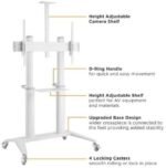 POWER LIGHT Mobile TV Stand with Wheels for 70-120 Inch TVs - Image 4