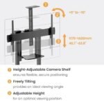 POWER LIGHT Mobile TV Stand with Wheels for 60-100 Inch TVs - Image 4
