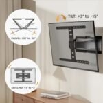 POWER LIGHT Ultra Slim Full-Motion TV Wall Mount for 43-90 Inch TVs - Image 2