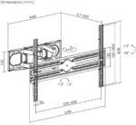POWER LIGHT Full-Motion Pull-Out TV Wall Mount for 37-80 Inch TVs - Image 5