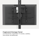 POWER LIGHT Mobile TV Stand with Wheels for 37-70 Inch TVs - Image 2