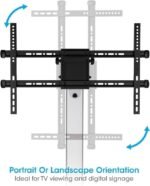 POWER LIGHT Mobile TV Stand with Wheels for 37-70 Inch TVs - Image 3