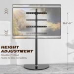 POWER LIGHT Corner TV Floor Stand with Swivel Mount for 32-65 inch LED LCD Plasma Flat Panel or Curved Screen TVs - Image 4