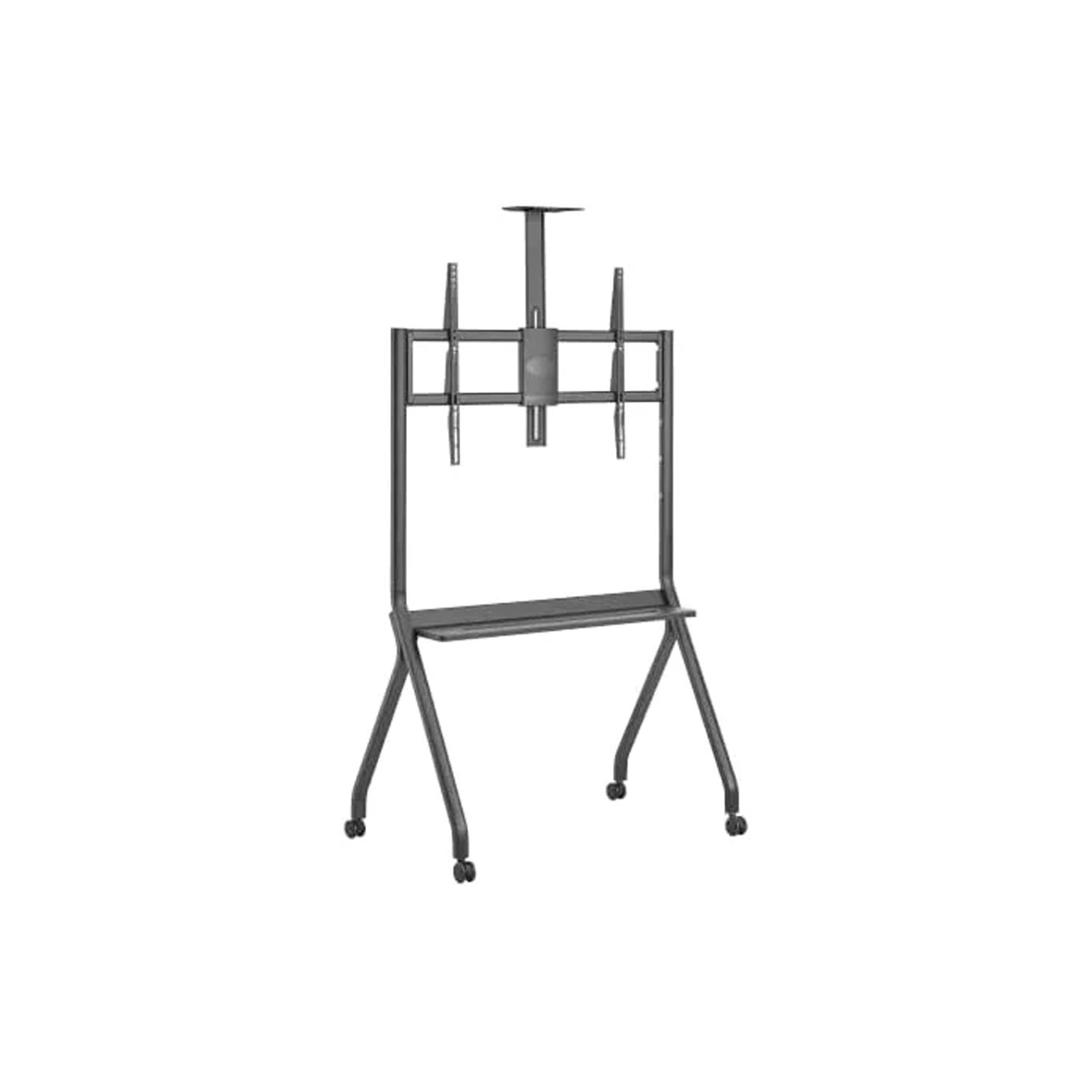 55 POWER LIGHT Mobile TV Stand with Wheels for 55-100 Inch TVs - Image 1