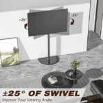 POWER LIGHT Corner TV Floor Stand with Swivel Mount for 32-65 inch LED LCD Plasma Flat Panel or Curved Screen TVs - Image 5