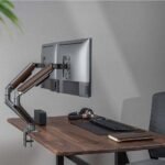 POWER LIGHT Dual Monitor Spring-Assisted Desk Mount for 17-27 Inch Screens - Image 2