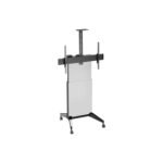 POWER LIGHT Motorized Mobile TV Stand with Wheels for 55-100 Inch TVs