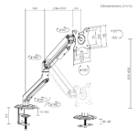 POWER LIGHT Single Monitor Spring-Assisted Desk Mount for 17-32 Inch Screens - Image 4
