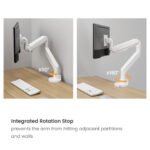 POWER LIGHT Heavy-Duty Gas Spring Monitor Arm for 17-47 Inch Screens - Image 9