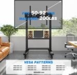 POWER LIGHT Heavy Duty Mobile TV Stand for 50-92 Inch Large TVs up to 90kg - Image 6
