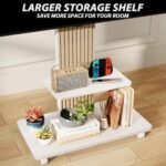 Rfiver Heavy Duty Rolling TV Stand for 55–90 Inch TVs - TF1304WHT - Image 8
