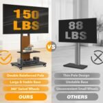 Rfiver Heavy Duty Rolling TV Stand for 55–90 Inch TVs - TF1304 - Image 6