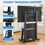 POWER LIGHT Mobile TV Stand for 40–86 Inch TVs - Black - Image 5