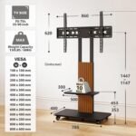Rfiver Heavy Duty Rolling TV Stand for 55–90 Inch TVs - TF1304 - Image 3