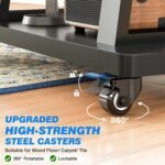 POWER LIGHT Mobile TV Stand for 40–86 Inch TVs - Black - Image 4